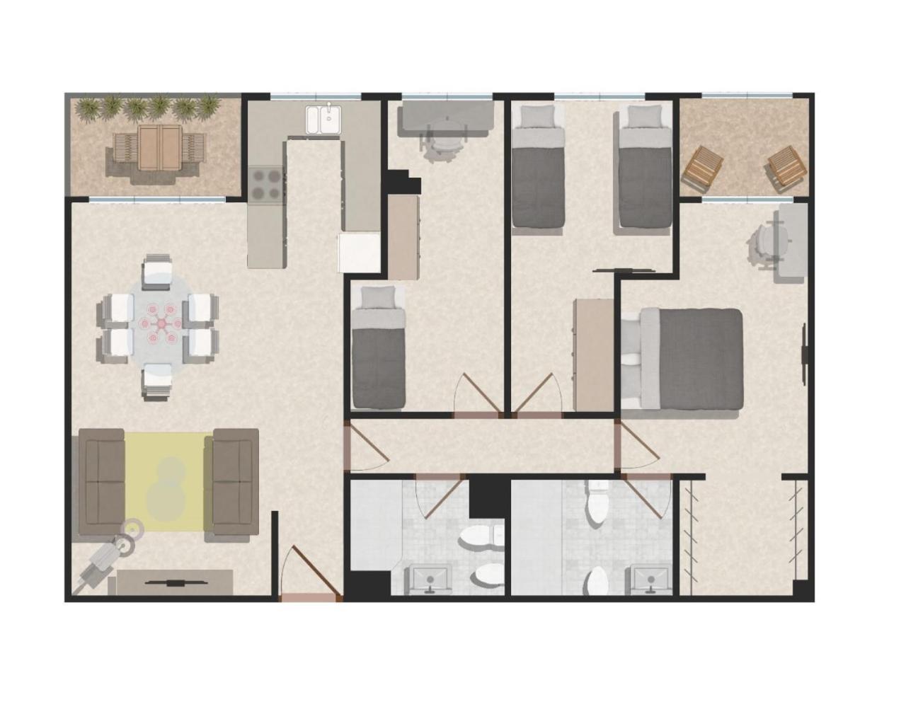 Апартаменти Jardines Del Turia - Espacioso Apartamento Валенсія Екстер'єр фото